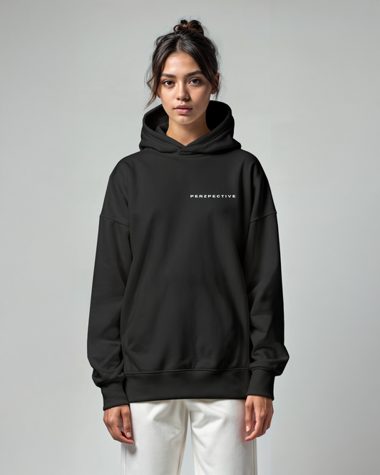 Black Signature Simple Hoodie