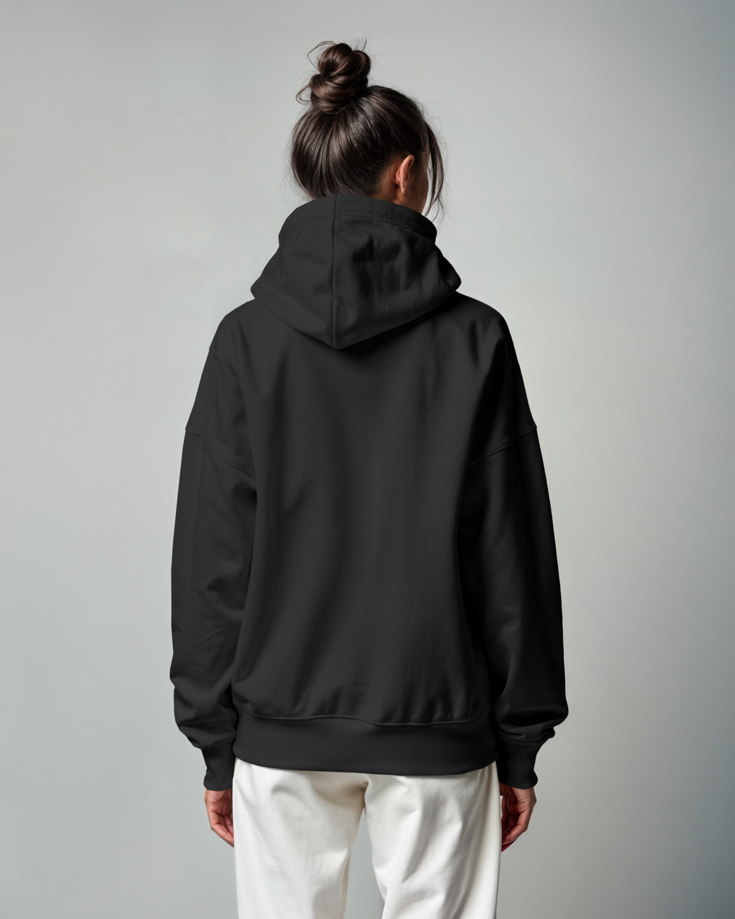 White Signature Simple Hoodie