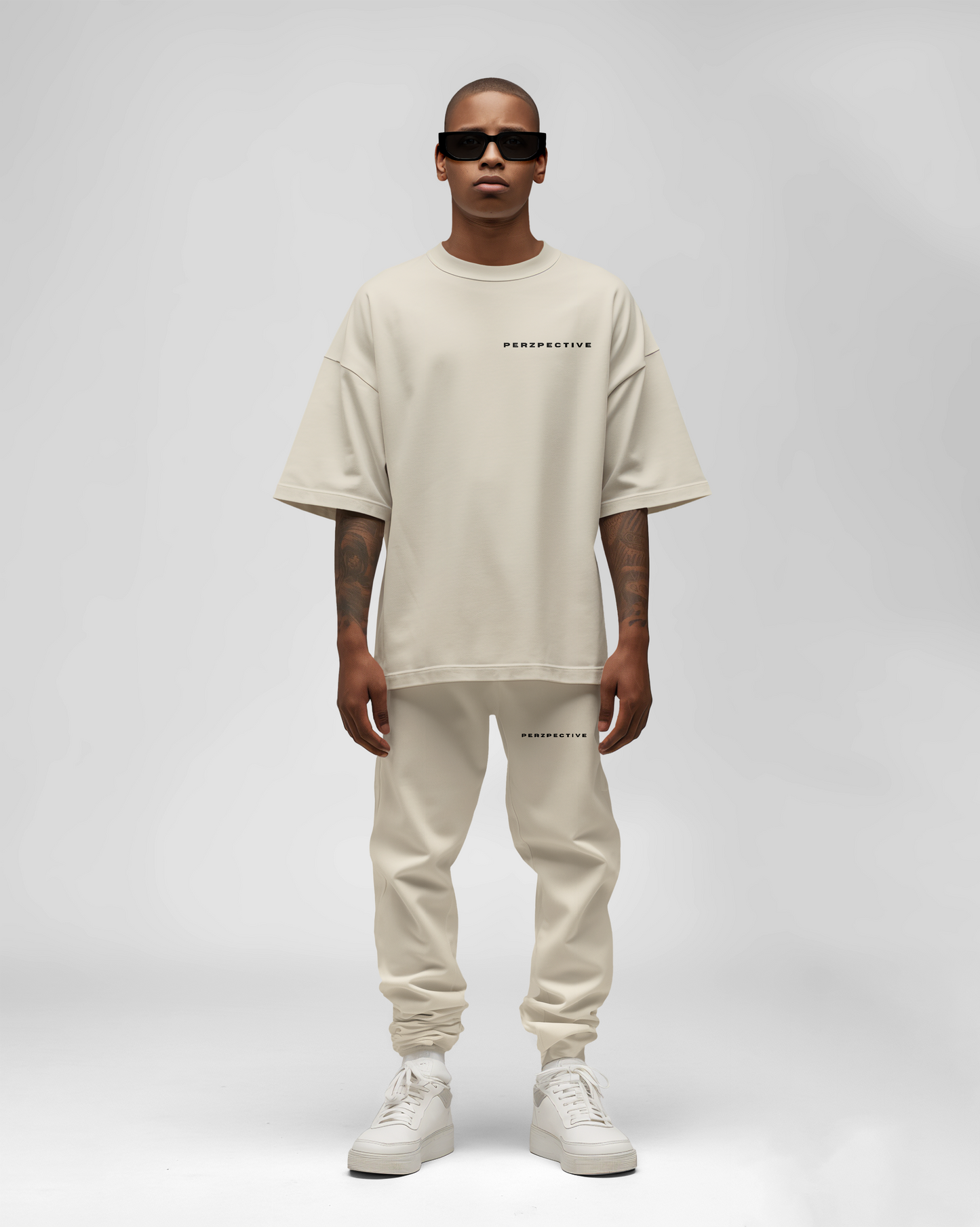 Signature Set - Tee & Pant White